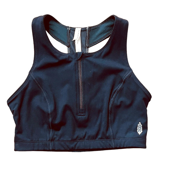 Free People Movement Delta Sports Bra Sample Piece Red and White Stripe Small - Picture 3 of 12